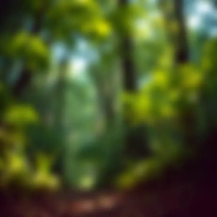 A lush green forest path inviting adventure and exploration