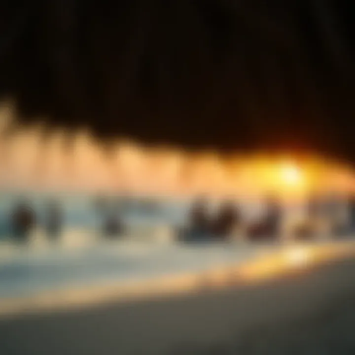 Sunset view illustrating the cultural significance of beach gatherings