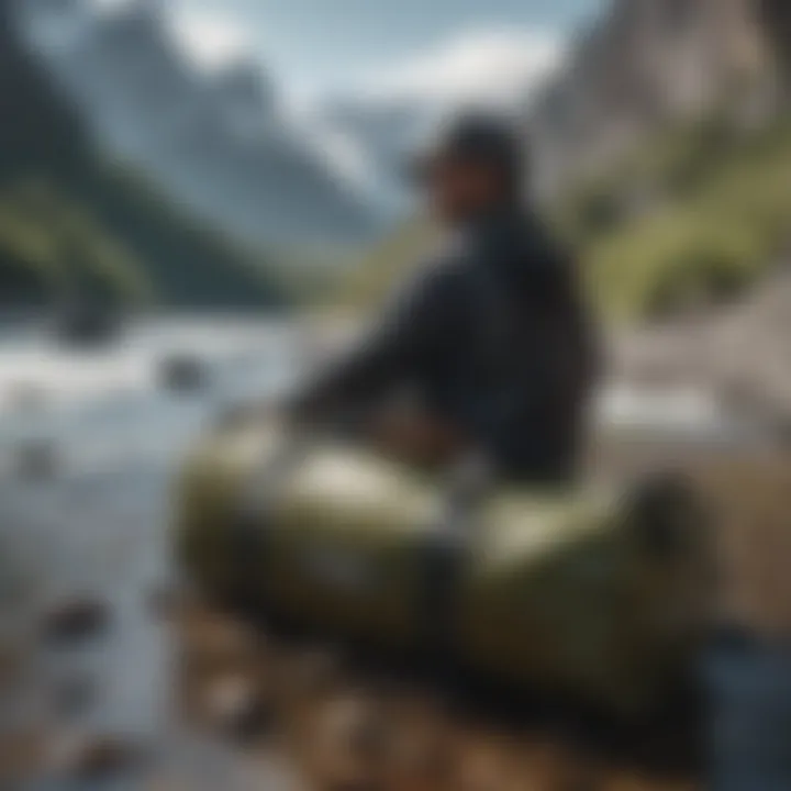 Practical use of Patagonia Black Duffle during travel
