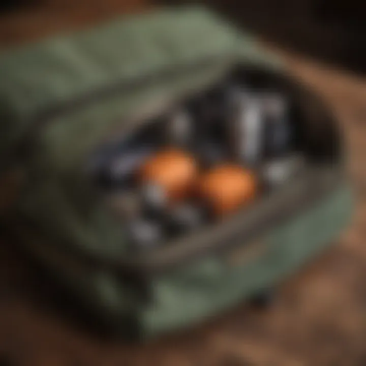 Interior view of the Patagonia Dopp Kit highlighting organizational compartments