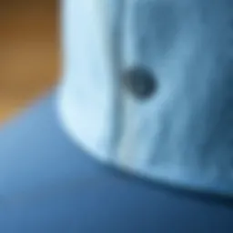 Close-up of RVCA Flexfit hat fabric showcasing texture