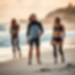 Stylish RVCA Sport apparel showcased on a beach