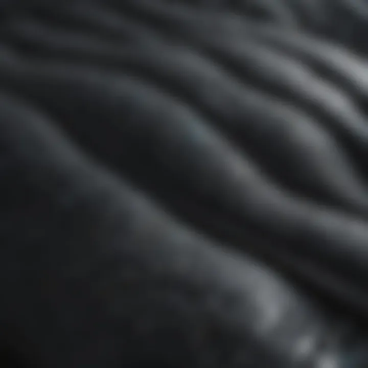 Close-up of textured neoprene material showcasing flexibility and durability