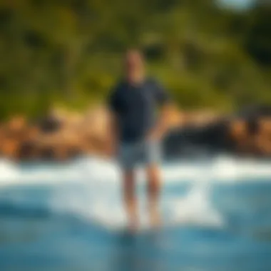 Versatile Styling Options Stylish RVCA sports shorts paired with casual wear for versatile use