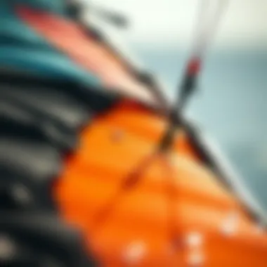 Close-up of a meticulously crafted competition kite highlighting its detailed craftsmanship