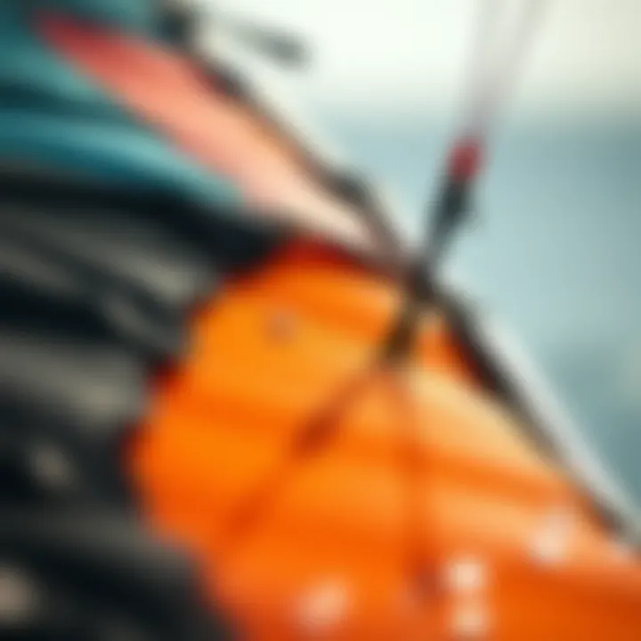 Close-up of a meticulously crafted competition kite highlighting its detailed craftsmanship