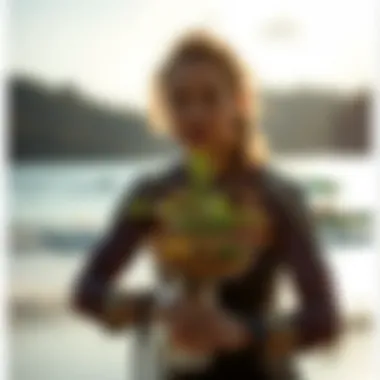 A serene beach scene illustrating the importance of environmental protection in watersports