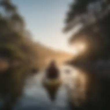 A serene morning view of Kitty Hawk waters ideal for kayaking