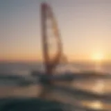 Windsurfing in the Sunset