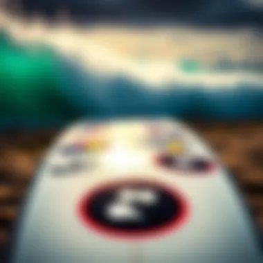 Materials Used for Surfboard Stickers A collection of different materials used for surfboard sticker production