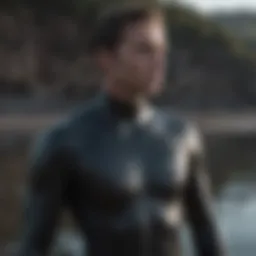 Innovative design of xxlt wetsuit showcasing its sleek profile