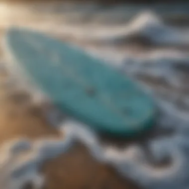 Foam surfboard for varying skill levels in the waves