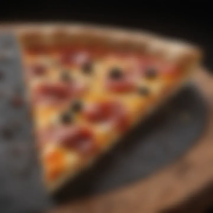 Gourmet Blackbear Pizza Slice Close-Up