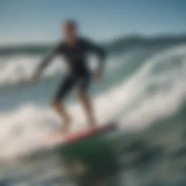 Thrilling Experience on a High-Speed Motorized Surfboard