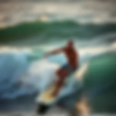 Innovative Techniques and Style An artistic representation of Kelly Slater's influence on surfing techniques