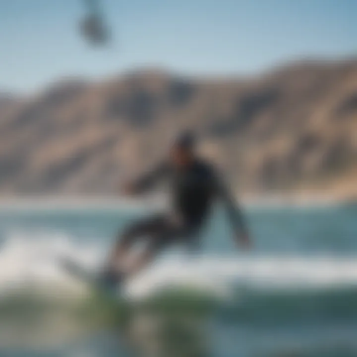 Kite Surfer Riding the California Breezes