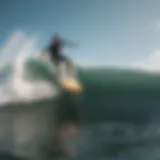 Surfer riding a wave at Lapoint Costa Rica