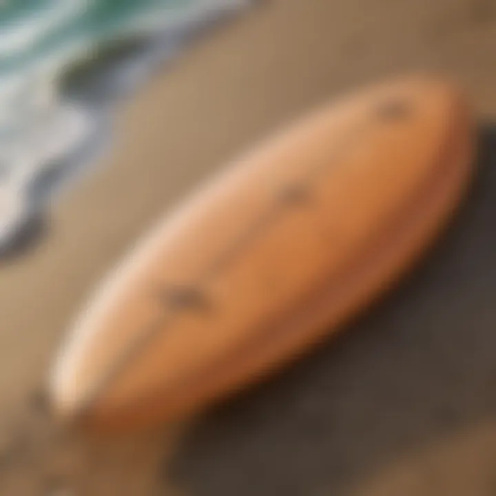 Close-up of the eco-friendly materials used in Lib Tech surfboards