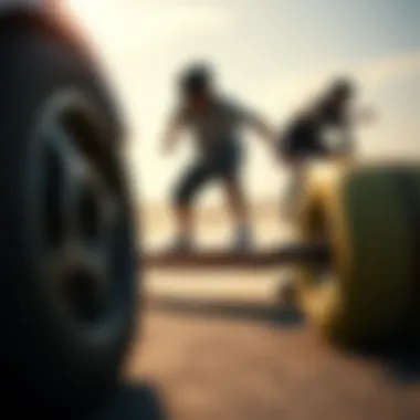 Riding Styles and Wheel Selection Dynamics Illustration of various riding styles and their effects on wheel selection