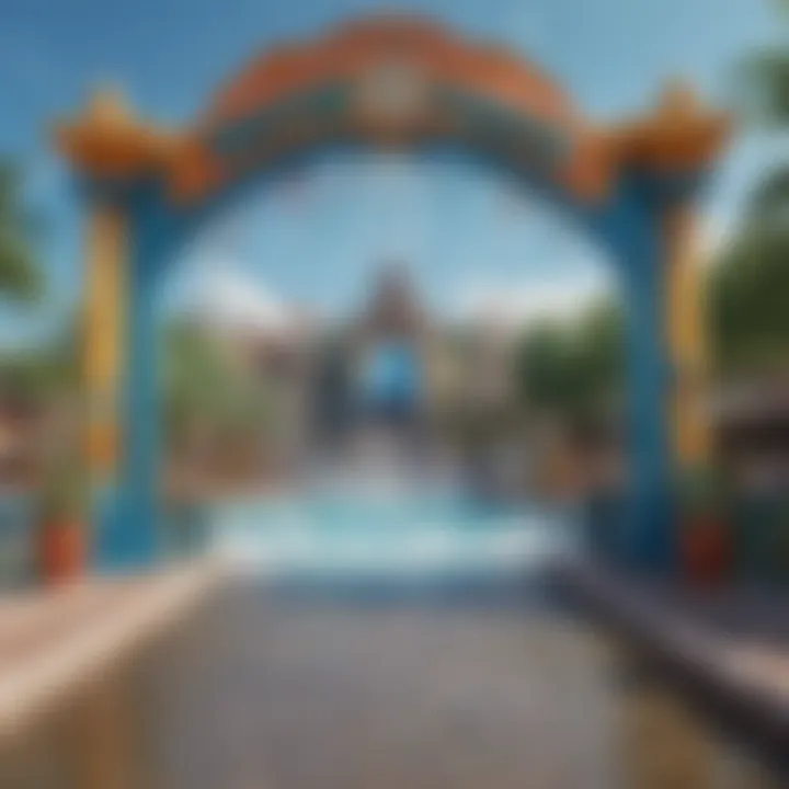 Luxurious Water Park Entrance