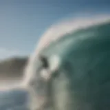 Surfer analyzing wave patterns