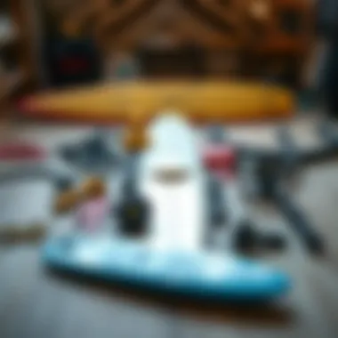 Surf Gear Essentials Essential surf gear laid out for teaching