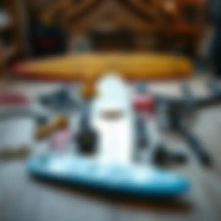 Surf Gear Essentials Essential surf gear laid out for teaching