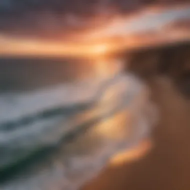 Vibrant sunset over Nazaré beach