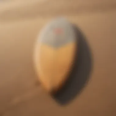 Surfboard on Newport Beach Sand Dunes