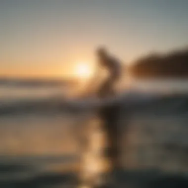 Sunset Surfing in Newport Beach