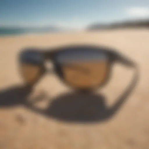 Sleek Oakley Split Shot Sunglasses on Beach Sand