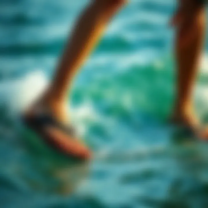 OluKai Kaekae sandals in action on the water