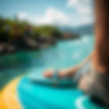 Close-up of the durable material used in OluKai Kaekae sandals