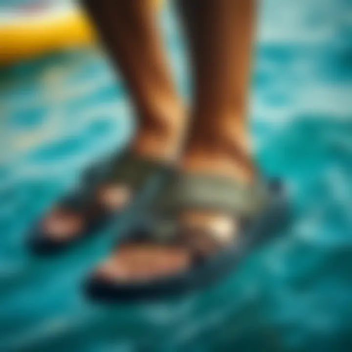 Safety features of OluKai Kaekae sandals highlighted