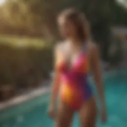 Stylish O'Neill bathing suit showcasing vibrant colors