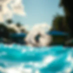 Vibrant waves at Orlando Surf Park