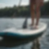 Paddle board width measurement tool