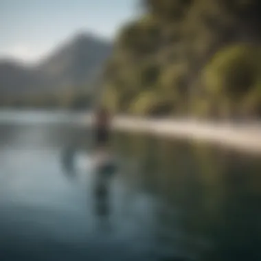 Paddleboarder enjoying the tranquil waters of Las Barriles