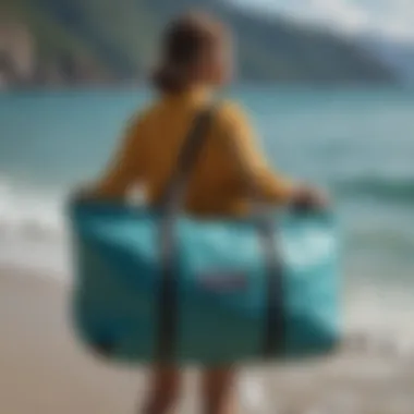 Patagonia beach bag in use during a water sport activity