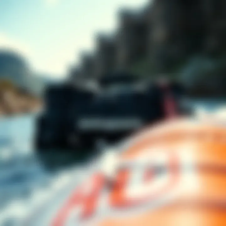 Patagonia Black Hole Duffel in a watersport setting, demonstrating its versatility