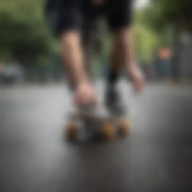 Finger Skateboarding Enthusiast Performing a Smooth Manual Trick