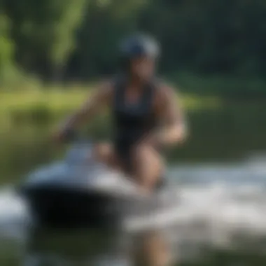 Proper positioning on a kneeboard demonstrated