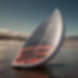 Close-up of the Pyzel Shadow surfboard showcasing its unique tail design