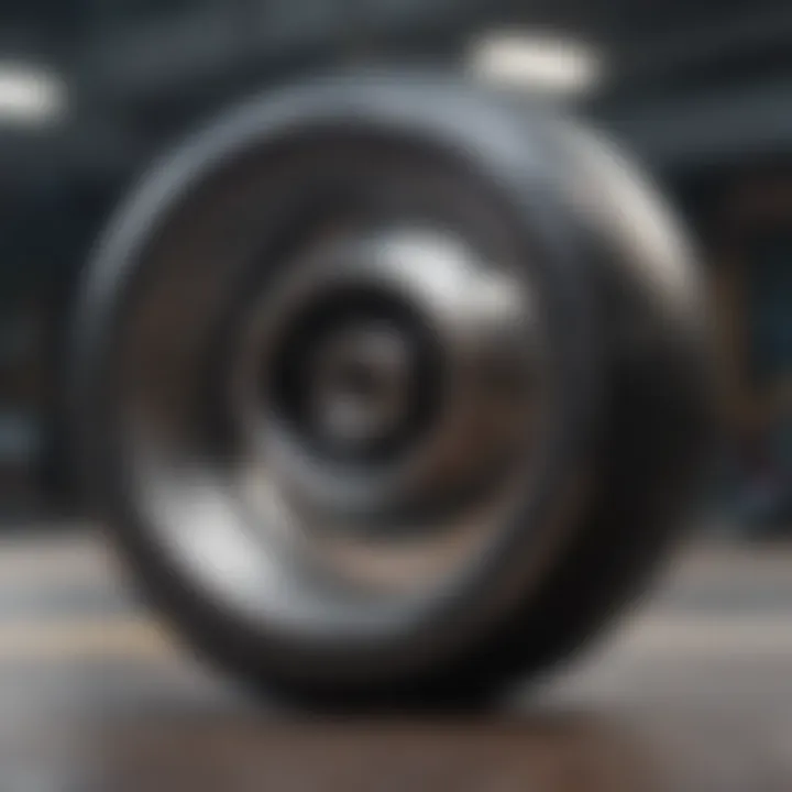 Dynamic Skateboard Wheels in Motion