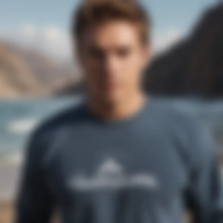 Stylish Quiksilver sweatshirt for watersports enthusiasts