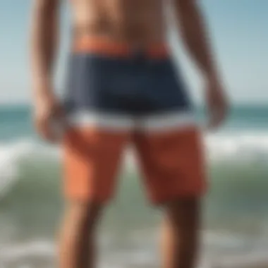 Quiksilver Union Shorts in action during a surf session