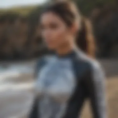 Stylish Rashguard with Wave Pattern