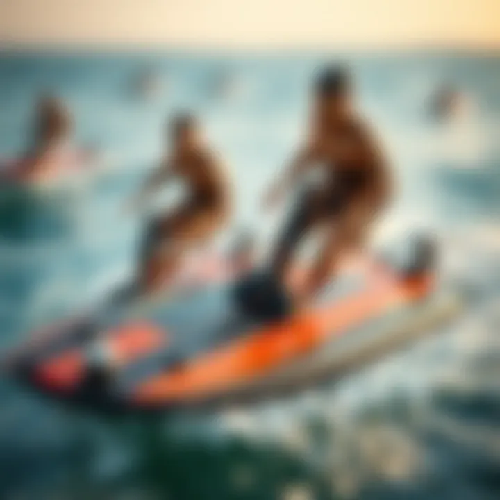 Close-up of RC surfer features and specifications