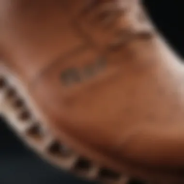 Close-up of the outsole of Reef Leather Phantom II highlighting its innovative grip technology