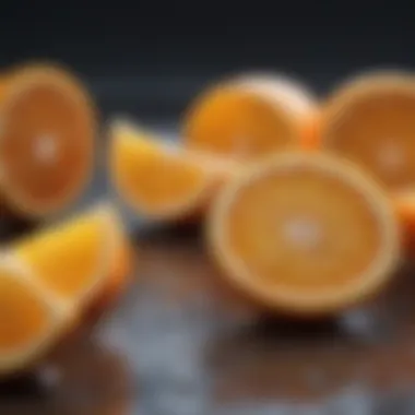 Refreshing citrus fruit slices